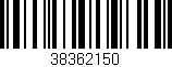 Código de barras (EAN, GTIN, SKU, ISBN): '38362150'