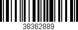 Código de barras (EAN, GTIN, SKU, ISBN): '38362889'