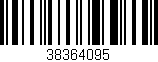 Código de barras (EAN, GTIN, SKU, ISBN): '38364095'