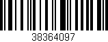 Código de barras (EAN, GTIN, SKU, ISBN): '38364097'