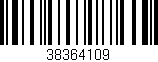 Código de barras (EAN, GTIN, SKU, ISBN): '38364109'