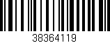 Código de barras (EAN, GTIN, SKU, ISBN): '38364119'