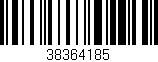 Código de barras (EAN, GTIN, SKU, ISBN): '38364185'