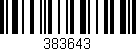 Código de barras (EAN, GTIN, SKU, ISBN): '383643'