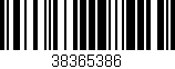 Código de barras (EAN, GTIN, SKU, ISBN): '38365386'