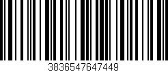 Código de barras (EAN, GTIN, SKU, ISBN): '3836547647449'