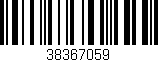 Código de barras (EAN, GTIN, SKU, ISBN): '38367059'