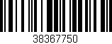 Código de barras (EAN, GTIN, SKU, ISBN): '38367750'