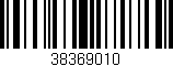 Código de barras (EAN, GTIN, SKU, ISBN): '38369010'