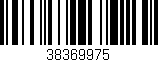 Código de barras (EAN, GTIN, SKU, ISBN): '38369975'