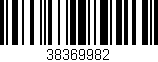 Código de barras (EAN, GTIN, SKU, ISBN): '38369982'