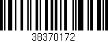 Código de barras (EAN, GTIN, SKU, ISBN): '38370172'
