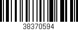 Código de barras (EAN, GTIN, SKU, ISBN): '38370594'