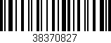 Código de barras (EAN, GTIN, SKU, ISBN): '38370827'