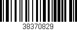 Código de barras (EAN, GTIN, SKU, ISBN): '38370829'