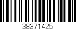 Código de barras (EAN, GTIN, SKU, ISBN): '38371425'
