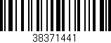 Código de barras (EAN, GTIN, SKU, ISBN): '38371441'