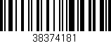Código de barras (EAN, GTIN, SKU, ISBN): '38374181'