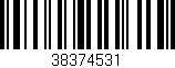 Código de barras (EAN, GTIN, SKU, ISBN): '38374531'