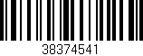 Código de barras (EAN, GTIN, SKU, ISBN): '38374541'