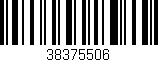Código de barras (EAN, GTIN, SKU, ISBN): '38375506'