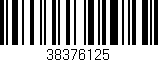 Código de barras (EAN, GTIN, SKU, ISBN): '38376125'