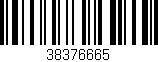 Código de barras (EAN, GTIN, SKU, ISBN): '38376665'