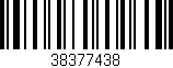 Código de barras (EAN, GTIN, SKU, ISBN): '38377438'