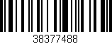 Código de barras (EAN, GTIN, SKU, ISBN): '38377488'