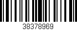 Código de barras (EAN, GTIN, SKU, ISBN): '38378969'