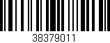 Código de barras (EAN, GTIN, SKU, ISBN): '38379011'