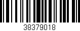 Código de barras (EAN, GTIN, SKU, ISBN): '38379018'