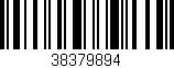 Código de barras (EAN, GTIN, SKU, ISBN): '38379894'