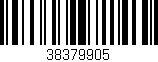 Código de barras (EAN, GTIN, SKU, ISBN): '38379905'
