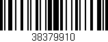 Código de barras (EAN, GTIN, SKU, ISBN): '38379910'