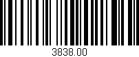 Código de barras (EAN, GTIN, SKU, ISBN): '3838.00'