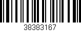 Código de barras (EAN, GTIN, SKU, ISBN): '38383167'