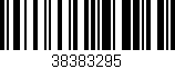 Código de barras (EAN, GTIN, SKU, ISBN): '38383295'