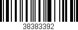 Código de barras (EAN, GTIN, SKU, ISBN): '38383392'