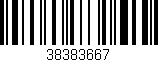Código de barras (EAN, GTIN, SKU, ISBN): '38383667'
