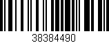 Código de barras (EAN, GTIN, SKU, ISBN): '38384490'