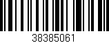 Código de barras (EAN, GTIN, SKU, ISBN): '38385061'