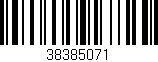 Código de barras (EAN, GTIN, SKU, ISBN): '38385071'