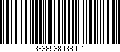 Código de barras (EAN, GTIN, SKU, ISBN): '3838538038021'