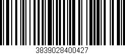 Código de barras (EAN, GTIN, SKU, ISBN): '3839028400427'