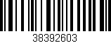 Código de barras (EAN, GTIN, SKU, ISBN): '38392603'