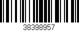 Código de barras (EAN, GTIN, SKU, ISBN): '38398957'