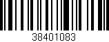 Código de barras (EAN, GTIN, SKU, ISBN): '38401083'