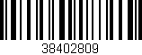 Código de barras (EAN, GTIN, SKU, ISBN): '38402809'