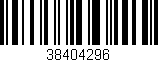 Código de barras (EAN, GTIN, SKU, ISBN): '38404296'